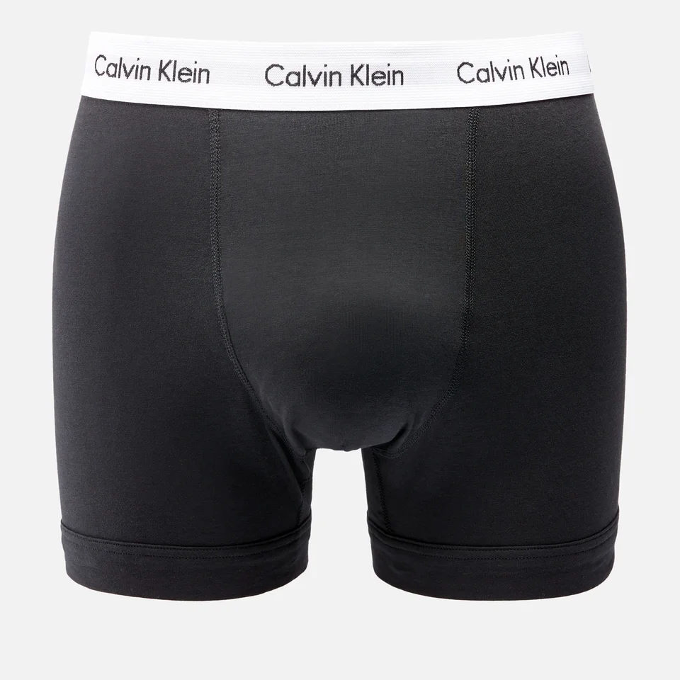 Calvin Klein Men's Three-Pack Cotton-Jersey Trunks - Black 5 Calvin Klein Men's Three-Pack Cotton-Jersey Trunks - Black - Image 3
