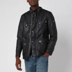 Barbour International Duke Waxed Cotton Jacket -The Hut 11272714 9834801004665563