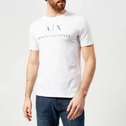 The Hut 8 Armani Exchange Men's AX Logo T-Shirt - White