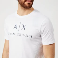 Armani Exchange Men's AX Logo T-Shirt - White -The Hut 11597721 2004557380848128