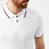 Armani Exchange Men's Tipped Polo Shirt - White -The Hut 11598113 1024557381699234