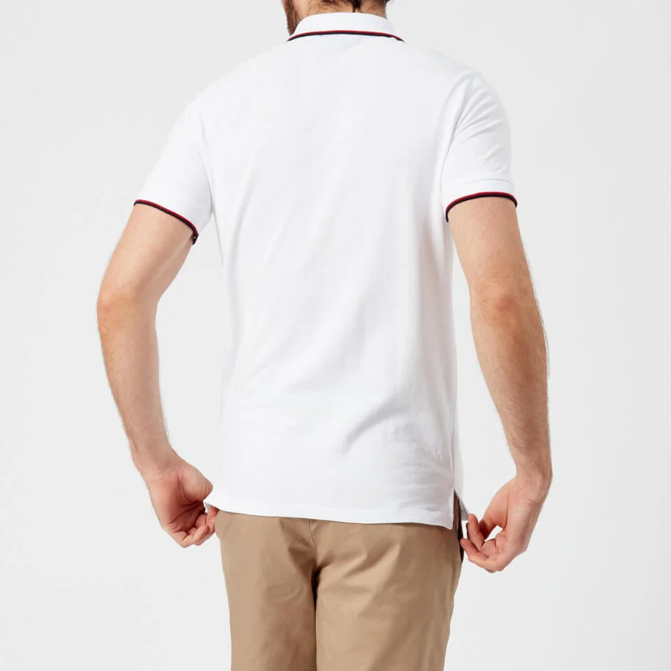 Armani Exchange Men's Tipped Polo Shirt - White 4 Armani Exchange Men's Tipped Polo Shirt - White - Image 2