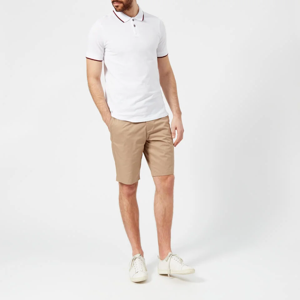 Armani Exchange Men's Tipped Polo Shirt - White 5 Armani Exchange Men's Tipped Polo Shirt - White - Image 3