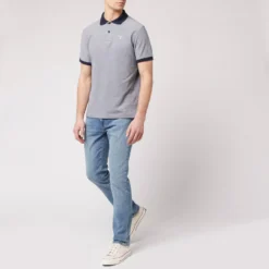 Barbour Heritage Men's Sports Polo Mix - Midnight 9 Barbour Heritage Men's Sports Polo Mix - Midnight -The Hut 11648978 1124747627372353