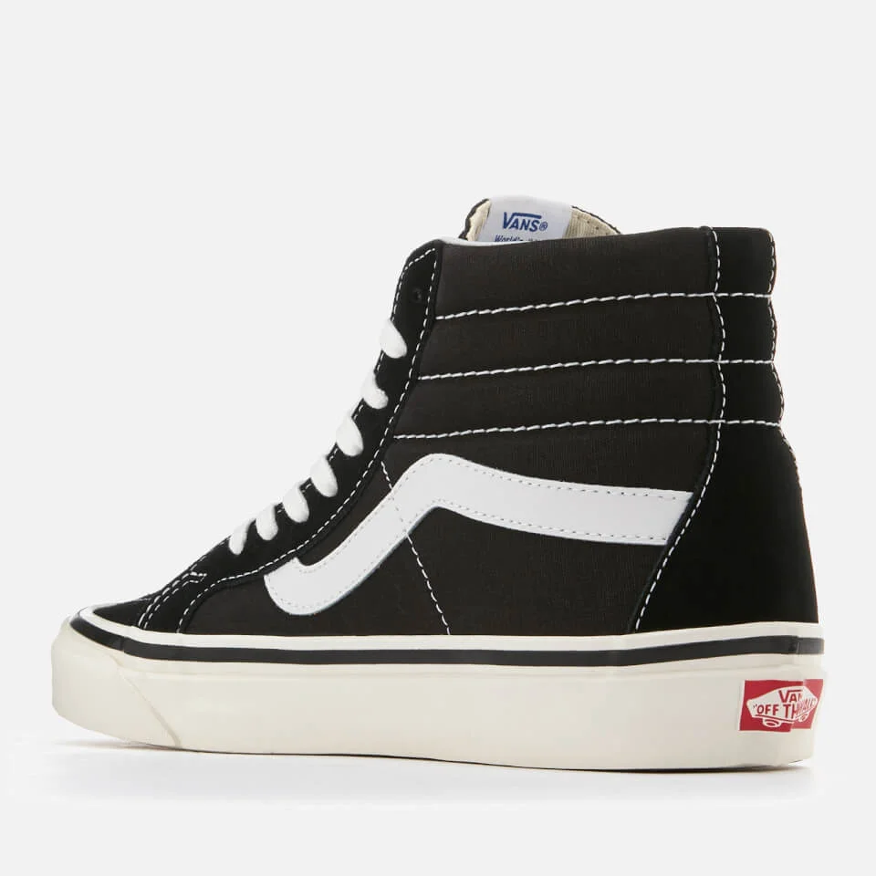 Vans Anaheim Sk8-Hi 38 Dx Hi-Top Trainers - Black/True White 4 Vans Anaheim Sk8-Hi 38 Dx Hi-Top Trainers - Black/True White - Image 2