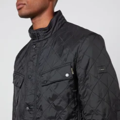 Barbour International Men's Ariel Polarquilt Jacket - Black -The Hut 11812192 1125008176739521