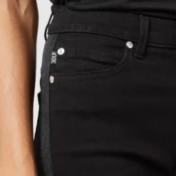 HUGO Women's Lou Skinny Fit Metal Tabs Jeans - Black -The Hut 12099033 3174701522549372