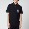 Armani Exchange Men's AX Logo Tipped Polo Shirt - Black -The Hut 12903844 7134868135711913