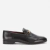 Walk London Men's Terry Trim Leather Loafers - Black -The Hut 13124542 1884898523887913