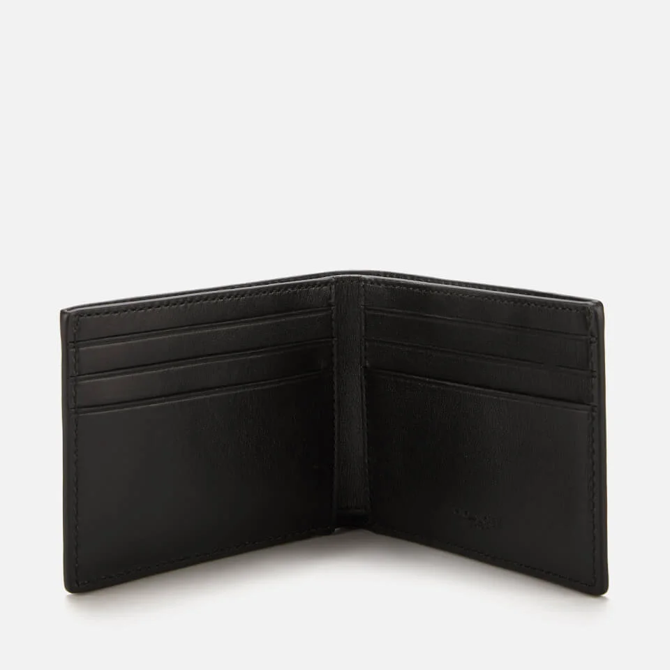 Coach Men's Signature Canvas Slim Bifold Wallet - Charcoal/Black 4 Coach Men's Signature Canvas Slim Bifold Wallet - Charcoal/Black - Image 2