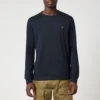 Farah Men's Worthington Long Sleeve T-Shirt - True Navy -The Hut 13412760 3984911689097618