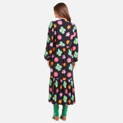 Never Fully Dressed Women's Retro Daisy Panel Dress - Black -The Hut 13438150 1914937424312114