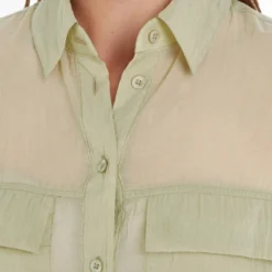 Calvin Klein Jeans Oversized Nylon-Chiffon Shirt -The Hut 13700788 1814989499776105