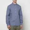 Farah Men's Brewer Shirt - Battleship Blue -The Hut 13738103 1134960668829284