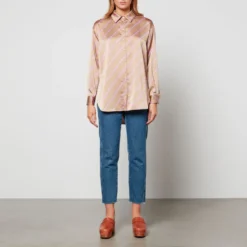 Cras Women's Rowcras Shirt - Mono Stripe Brown -The Hut 13758167 1154955550226899