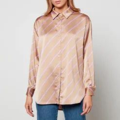 Cras Women's Rowcras Shirt - Mono Stripe Brown