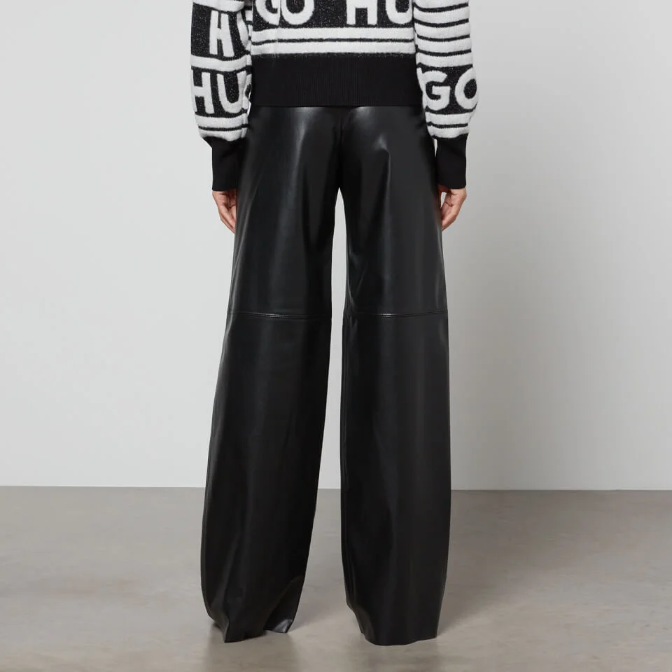 HUGO Herede Faux Leather Trousers 4 HUGO Herede Faux Leather Trousers - Image 2