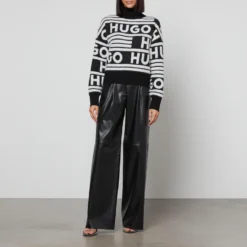 HUGO Herede Faux Leather Trousers 9 HUGO Herede Faux Leather Trousers -The Hut 13793827 7245003464480995