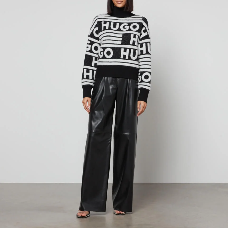 HUGO Herede Faux Leather Trousers 5 HUGO Herede Faux Leather Trousers - Image 3