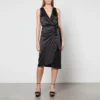 Never Fully Dressed Vienna Satin Wrap Dress
