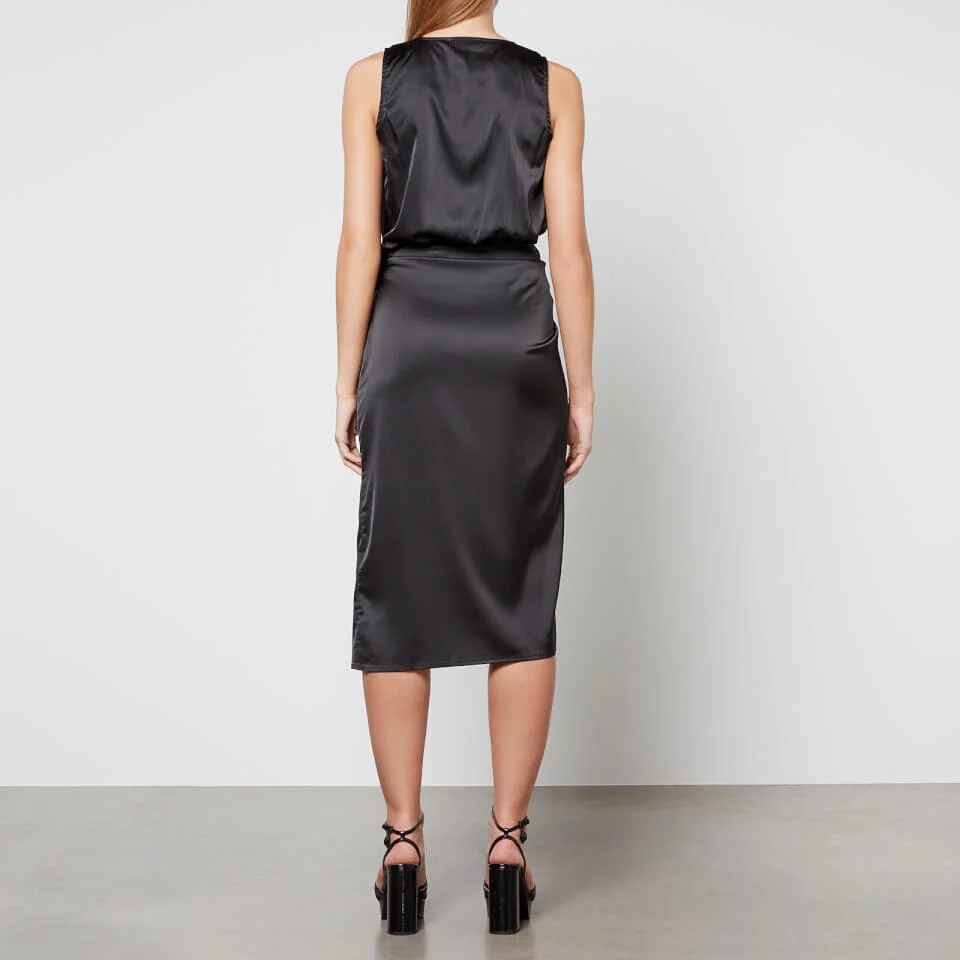 Never Fully Dressed Vienna Satin Wrap Dress 4 Never Fully Dressed Vienna Satin Wrap Dress - Image 2