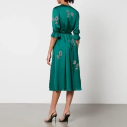 Hope & Ivy Harley Bead-Embellished Satin Midi Wrap Dress 8 Hope & Ivy Harley Bead-Embellished Satin Midi Wrap Dress -The Hut 13901533 1385082523978278