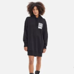 Calvin Klein Jeans Polaroid Cotton-Jersey Hooded Dress