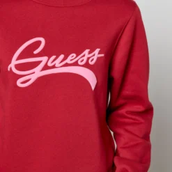 Guess Logo-Appliquéd Fleece-Back Cotton-Blend Jersey Sweatshirt -The Hut 13906018 2074982185608501
