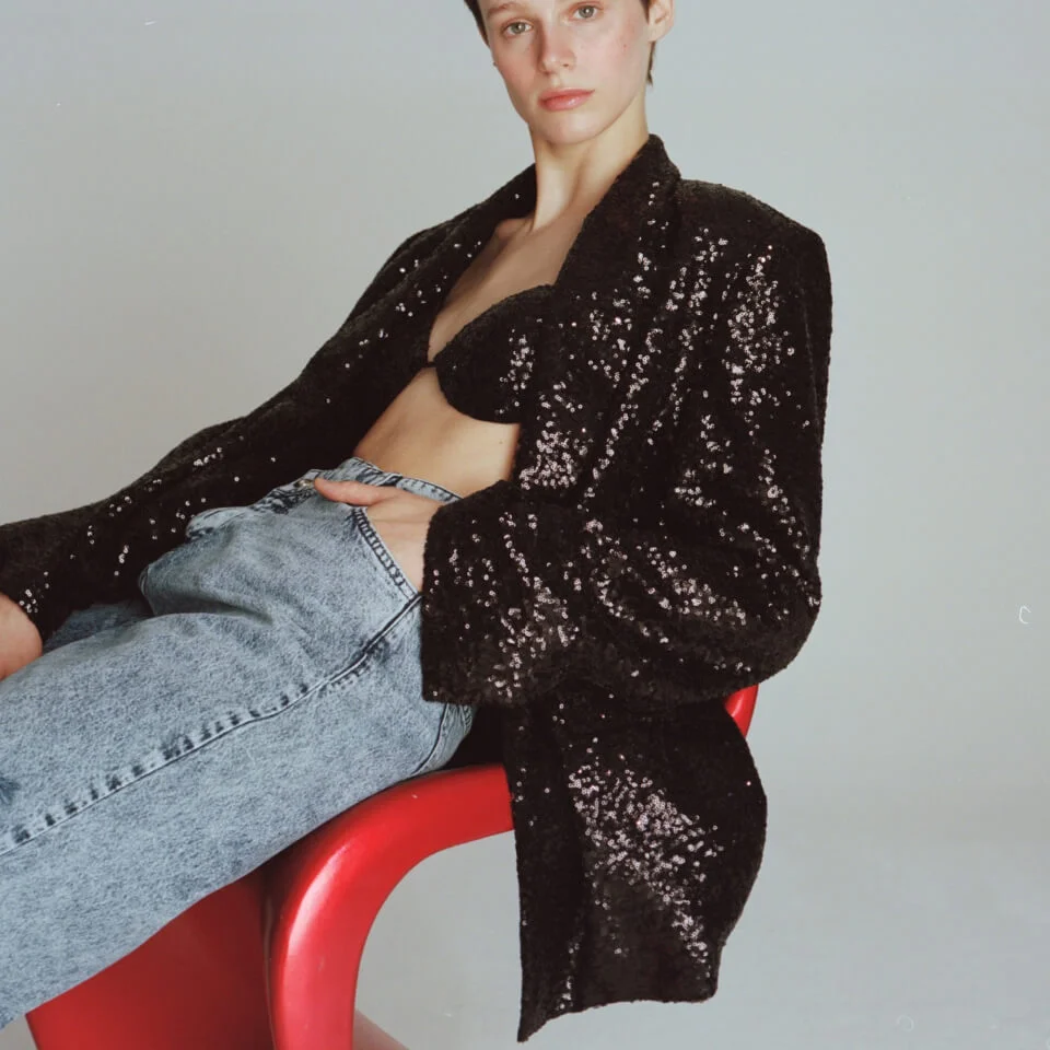 In The Mood For Love Sequin-Embellished Claudia Jacket 3 In The Mood For Love Sequin-Embellished Claudia Jacket