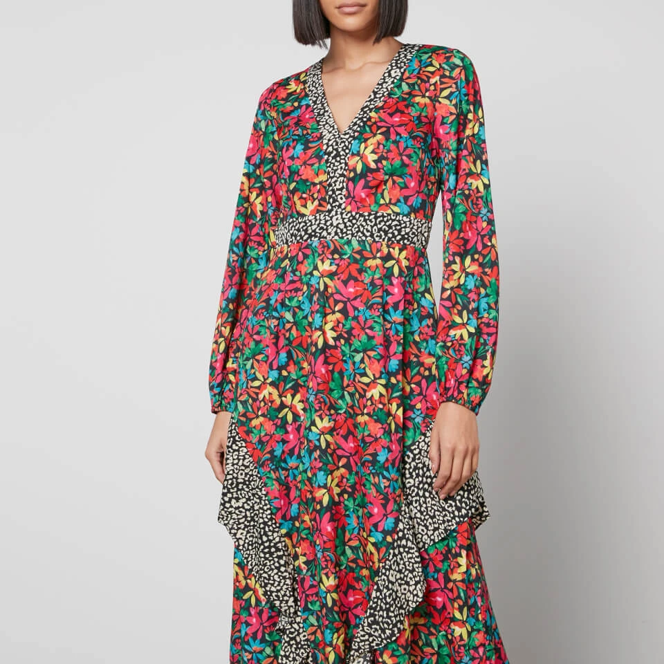 Never Fully Dressed Floral-Print Satin Midi Dress 5 Never Fully Dressed Floral-Print Satin Midi Dress - Image 3