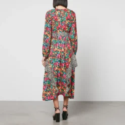 Never Fully Dressed Floral-Print Satin Midi Dress 8 Never Fully Dressed Floral-Print Satin Midi Dress -The Hut 13994703 1735008925258454