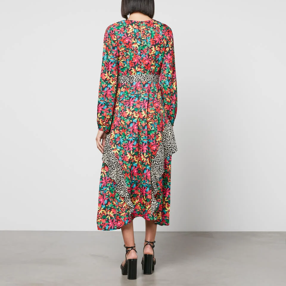 Never Fully Dressed Floral-Print Satin Midi Dress 4 Never Fully Dressed Floral-Print Satin Midi Dress - Image 2