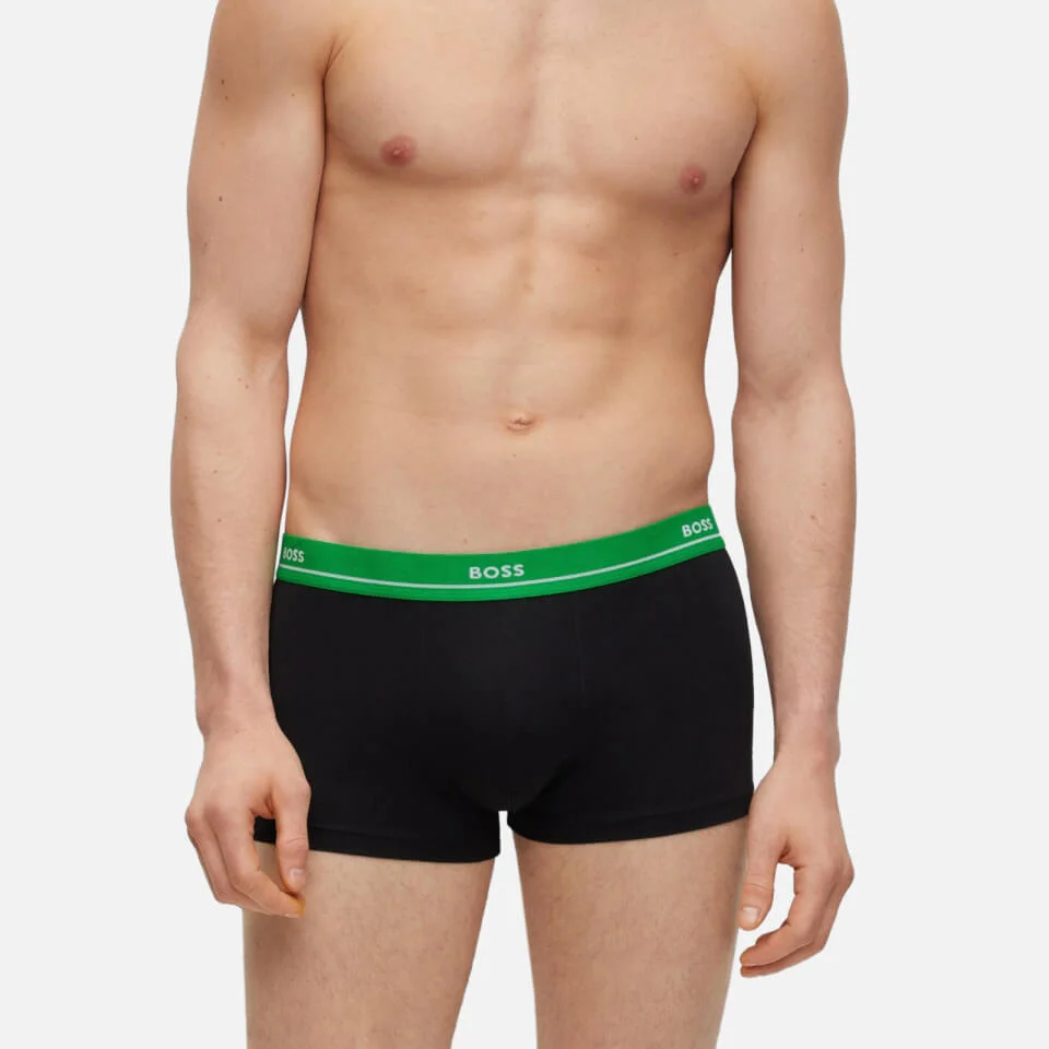 BOSS Bodywear 5 Pack Essential Cotton-Blend Trunks 4 BOSS Bodywear 5 Pack Essential Cotton-Blend Trunks - Image 2