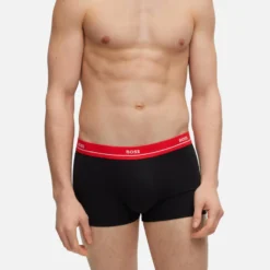 BOSS Bodywear 5 Pack Essential Cotton-Blend Trunks 13 BOSS Bodywear 5 Pack Essential Cotton-Blend Trunks -The Hut 14016858 1585049327440595