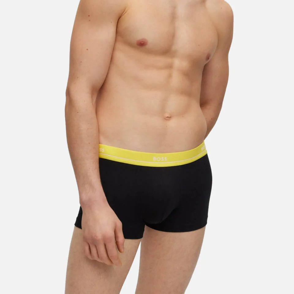 BOSS Bodywear 5 Pack Essential Cotton-Blend Trunks 5 BOSS Bodywear 5 Pack Essential Cotton-Blend Trunks - Image 3
