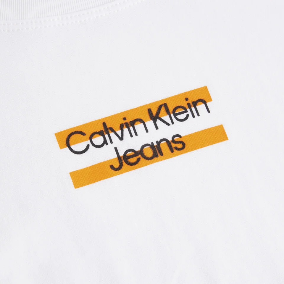 Calvin Klein Jeans Striped Logo Cotton T-Shirt 5 Calvin Klein Jeans Striped Logo Cotton T-Shirt - Image 3