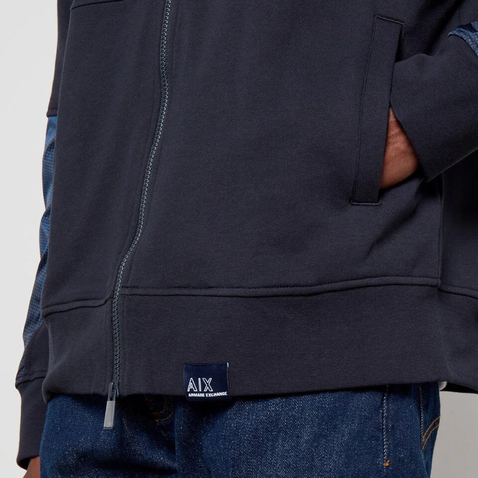 Armani Exchange Cotton-Blend Terry Cardigan 6 Armani Exchange Cotton-Blend Terry Cardigan - Image 4