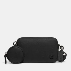 Coach Charter Slim Pebbled Leather Cross-Body Bag