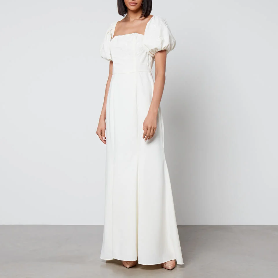 Hope & Ivy Elsa Floral-Jacquard Maxi Dress 3 Hope & Ivy Elsa Floral-Jacquard Maxi Dress