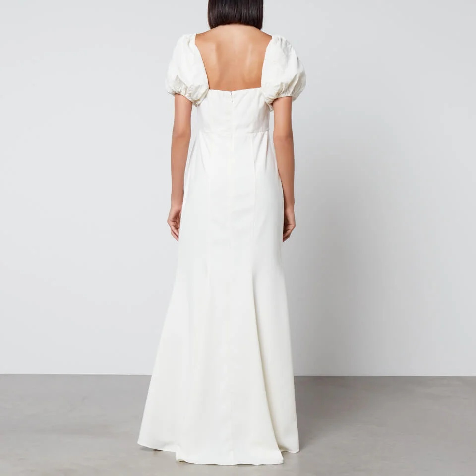 Hope & Ivy Elsa Floral-Jacquard Maxi Dress 4 Hope & Ivy Elsa Floral-Jacquard Maxi Dress - Image 2