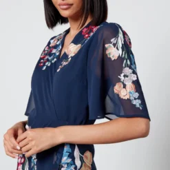 Hope & Ivy Gisela Embroidered Chiffon Midi Dress -The Hut 14216445 1695030749451262