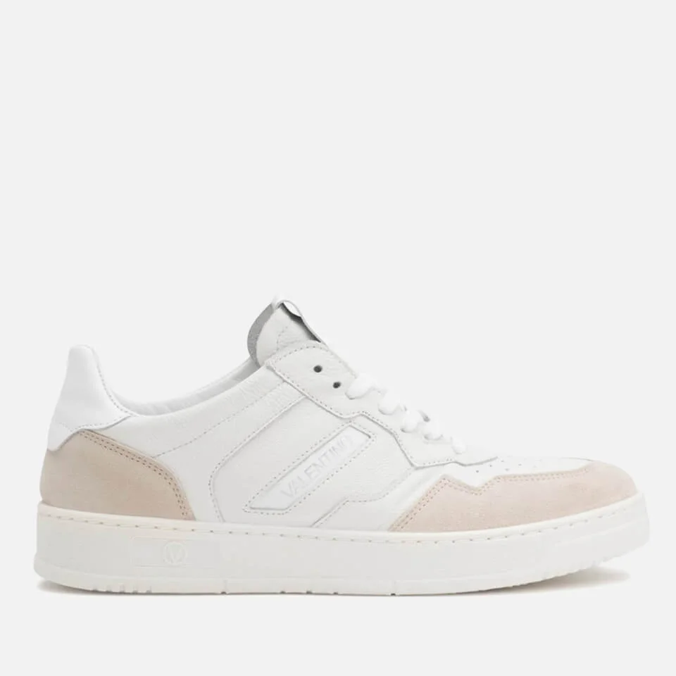 Valentino Men's Apollo Basket Leather And Suede Trainers 3 Valentino Men's Apollo Basket Leather And Suede Trainers