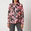 Cras Ginacras Flower-Printed Satin Shirt -The Hut 14232574 1065078424300315