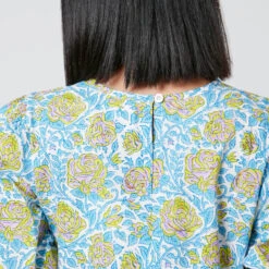 SZ Blockprints Gaia Floral-Print Cotton Midi Dress 10 SZ Blockprints Gaia Floral-Print Cotton Midi Dress -The Hut 14244321 1665038690697835