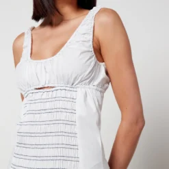 Toit Volant Bella Stretch-Cotton Seersucker Dress -The Hut 14250013 6905049382421079