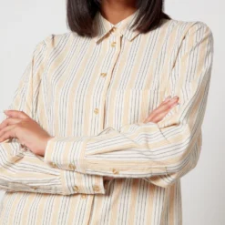 Aligne Faria Striped Organic Cotton-Poplin Shirt 10 Aligne Faria Striped Organic Cotton-Poplin Shirt -The Hut 14259884 1405056655624493