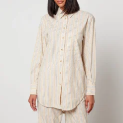 Aligne Faria Striped Organic Cotton-Poplin Shirt