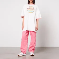 Wrangler Oversized Ringer Cotton T-Shirt -The Hut 14266141 1215040293353599