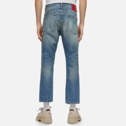 HUGO 340 Distressed Denim Straight-Leg Jeans -The Hut 14371356 1145072936455917