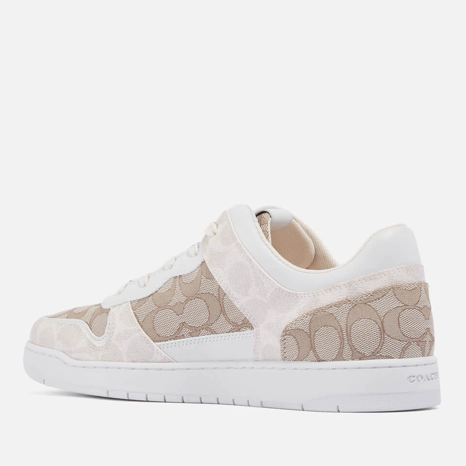 Coach Men's C201 Mixed Signature 1 Basket Jacquard-Canvas Trainers 4 Coach Men's C201 Mixed Signature 1 Basket Jacquard-Canvas Trainers - Image 2